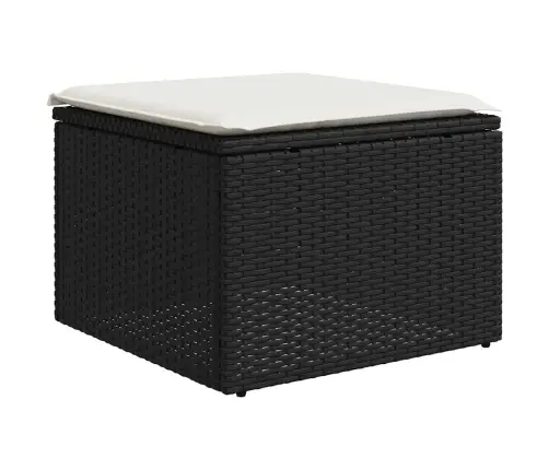 6-Osaline Aiadiivani Komplekt Patjadega, Must, Polürotang