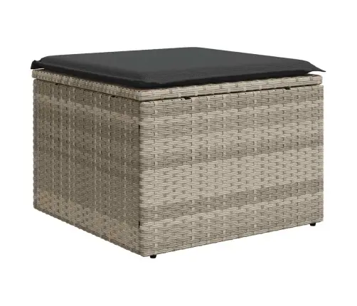 8-Osaline Aiadiivani Komplekt Patjadega, Helehall, Polürotang