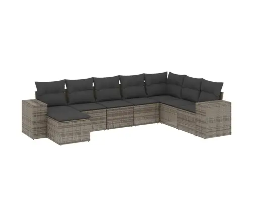 8-Osaline Aiadiivani Komplekt Patjadega, Hall, Polürotang