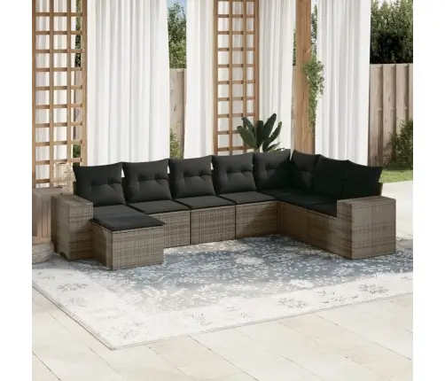 8-Osaline Aiadiivani Komplekt Patjadega, Hall, Polürotang