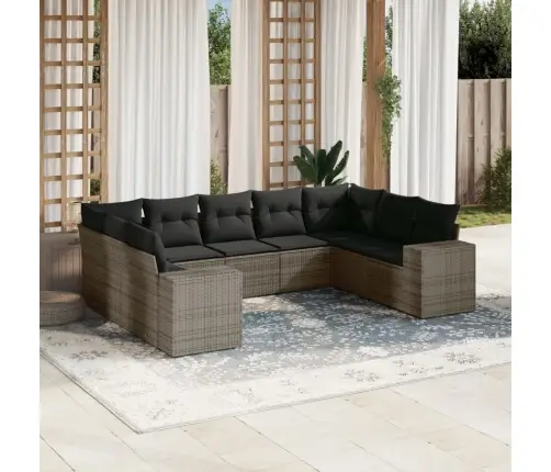 9-Osaline Aiadiivani Komplekt Patjadega, Hall, Polürotang