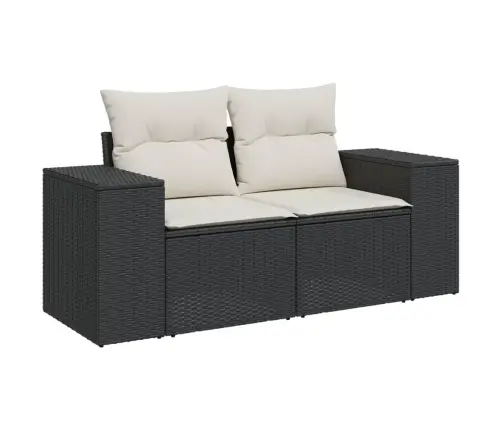 11-Osaline Aiadiivani Komplekt Patjadega, Must, Polürotang