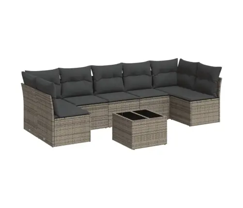 8-Osaline Aiadiivani Komplekt Patjadega, Hall, Polürotang