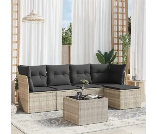 6-Daļīgs Dārza Dīvānu Komplekts,Matrači, Gaiši Pelēka Pe Pinums Vidaxl 6-Daļīgs Dārza Dīvānu Komplekts,Matrači, Gaiši Pelēka Pe Pinums Vidaxl