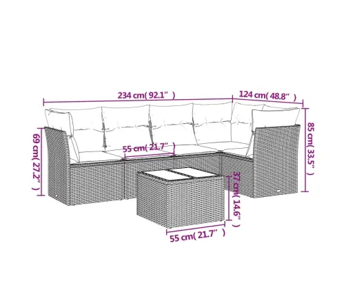 6-Daļīgs Dārza Dīvānu Komplekts,Matrači, Gaiši Pelēka Pe Pinums Vidaxl 6-Daļīgs Dārza Dīvānu Komplekts,Matrači, Gaiši Pelēka Pe Pinums Vidaxl
