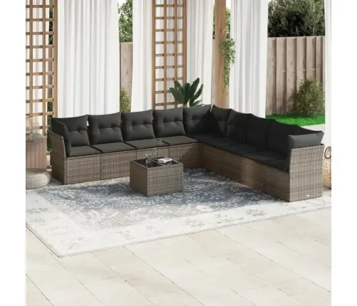 10-Osaline Aiadiivani Komplekt Patjadega, Hall, Polürotang