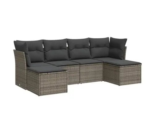 6-Osaline Aiadiivani Komplekt Patjadega, Hall, Polürotang