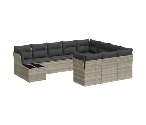 11-Osaline Aiadiivani Komplekt Patjadega, Helehall, Polürotang