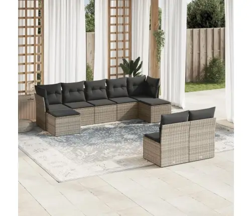 9-Osaline Aiadiivani Komplekt Patjadega, Hall, Polürotang