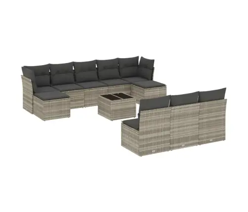 11-Osaline Aiadiivani Komplekt Patjadega, Helehall, Polürotang