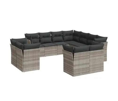 11-Osaline Aiadiivani Komplekt Patjadega, Helehall, Polürotang