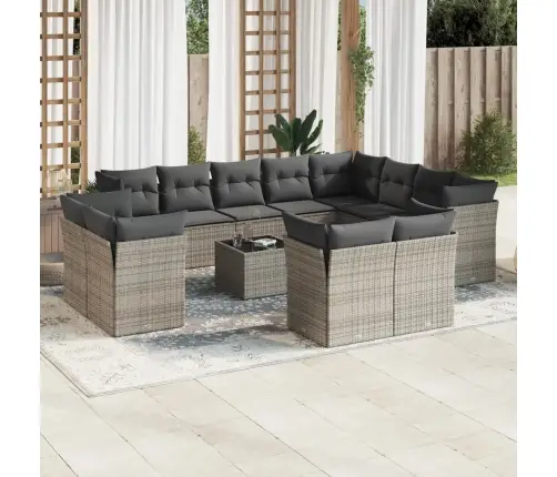 13-Osaline Aiadiivani Komplekt Patjadega, Hall, Polürotang