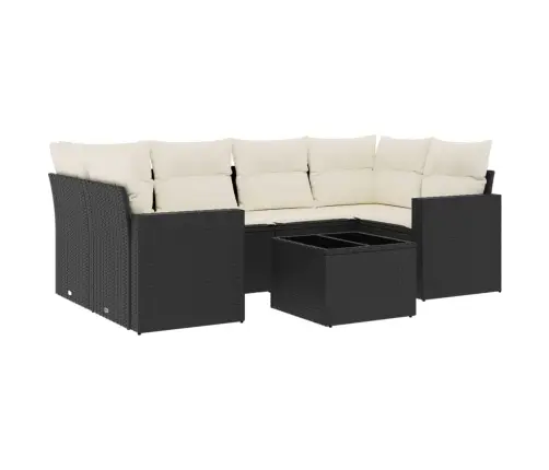 7-Osaline Aiadiivani Komplekt Patjadega, Must, Polürotang 7-Osaline Aiadiivani Komplekt Patjadega, Must, Polürotang