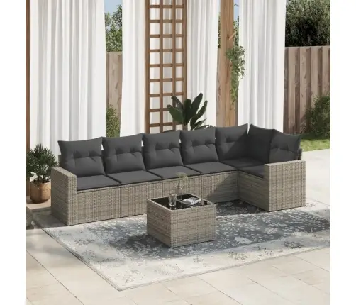 7-Osaline Aiadiivani Komplekt Patjadega, Hall, Polürotang