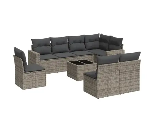 9-Osaline Aiadiivani Komplekt Patjadega, Hall, Polürotang