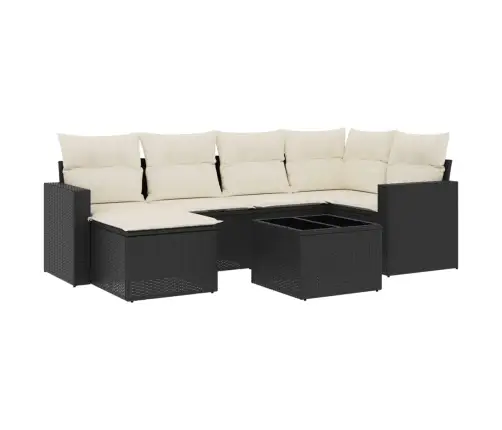 7-Osaline Aiadiivani Komplekt Patjadega, Must, Polürotang