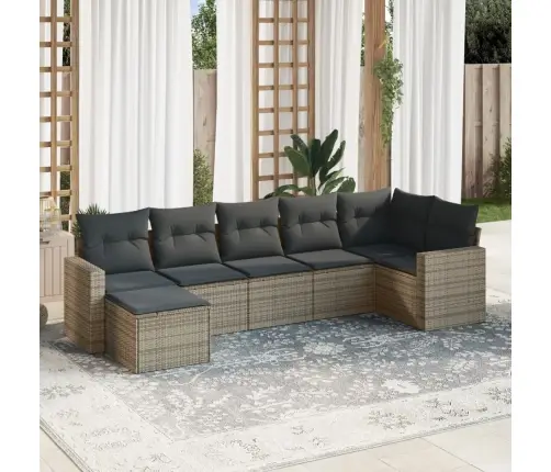 7-Osaline Aiadiivani Komplekt Patjadega, Hall, Polürotang