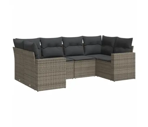 6-Osaline Aiadiivani Komplekt Patjadega, Hall, Polürotang