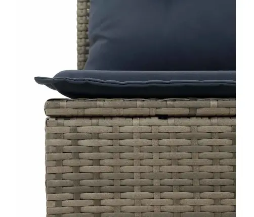 Sofos Komplektas Su Pagalvėlėmis, 10 Dalių, Pilkas, Poliratanas