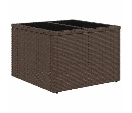 11-Daļīgs Dārza Dīvāna Komplekts, Matrači, Brūna Pe Rotangpalma Vidaxl