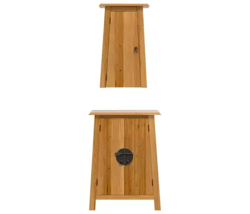 2-Daļīgs Vannasistabas Mēbeļu Komplekts, Priedes Masīvkoks Vidaxl