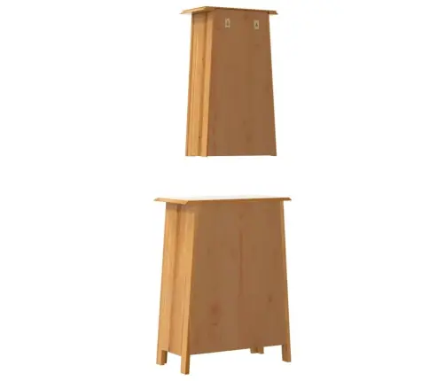 2-Daļīgs Vannasistabas Mēbeļu Komplekts, Priedes Masīvkoks Vidaxl