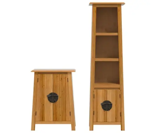 2-Daļīgs Vannasistabas Mēbeļu Komplekts, Priedes Masīvkoks Vidaxl 2-Daļīgs Vannasistabas Mēbeļu Komplekts, Priedes Masīvkoks Vidaxl