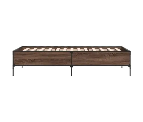 Lovos Rėmas, Rudas Ąžuolo, 100X200cm Apdirbta Mediena/Metalas