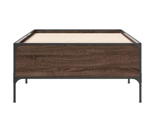 Lovos Rėmas, Rudas Ąžuolo, 75X190cm Apdirbta Mediena/Metalas