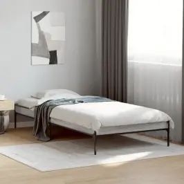 Lovos Rėmas, Pilkas Ąžuolo, 75X190cm Apdirbta Mediena/Metalas