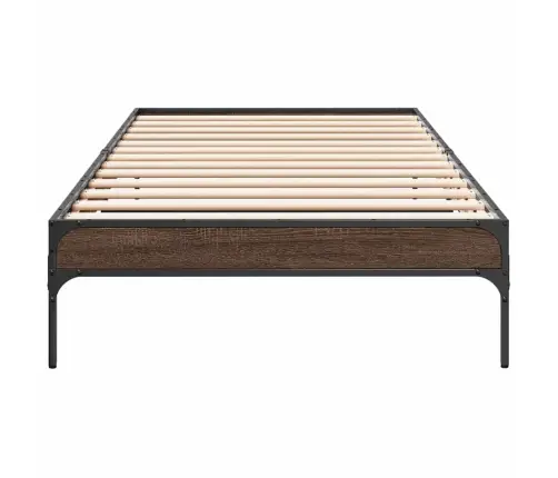 Lovos Rėmas, Rudas Ąžuolo, 75X190cm Apdirbta Mediena/Metalas