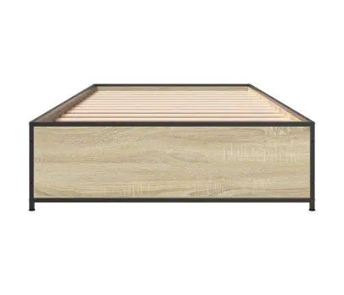 Lovos Rėmas, Ąžuolo, 75X190cm Apdirbta Mediena Ir Metalas