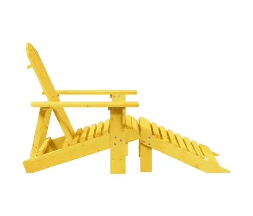 Dārza Krēsls Ar Kāju Balstu, Egles Masīvkoks, Dzeltens Vidaxl Dārza Krēsls Ar Kāju Balstu, Egles Masīvkoks, Dzeltens Vidaxl