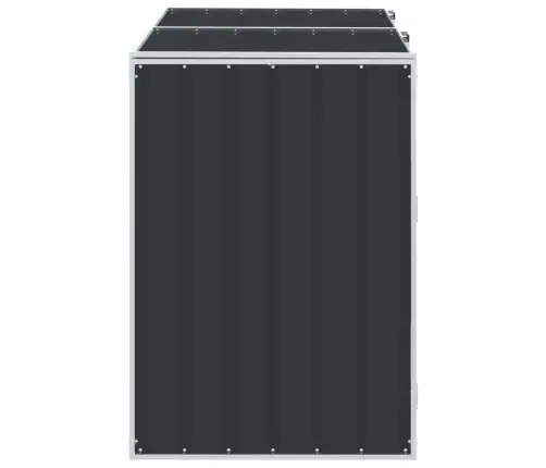 Ratastega Prügikasti Kuur, Antratsiithall, 144X81X113 cm Teras