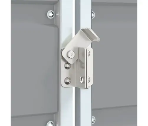 Atkritumu Tvertņu Novietne, Pelēka, 216X81X115 Cm, Tērauds Vidaxl