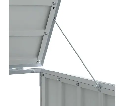 Atkritumu Tvertņu Novietne, Pelēka, 216X81X115 Cm, Tērauds Vidaxl