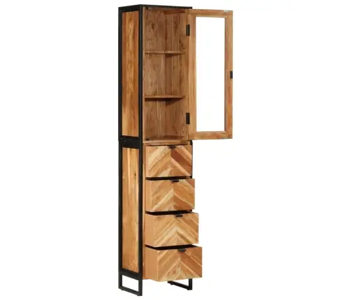 Vannitoakapp, 40 X 27 X 190 cm Raud Ja Akaatsiapuit