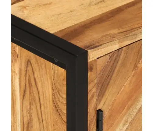 2-Daļīgs Vannasistabas Mēbeļu Komplekts, Dzelzs, Akācijas Koks Vidaxl