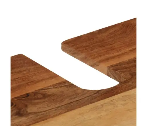 3-Daļīgs Vannasistabas Mēbeļu Komplekts, Dzelzs, Akācijas Koks Vidaxl