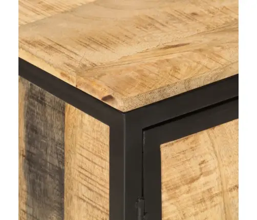 2-Osaline Vannitoamööbli Komplekt, Raud Ja Mangopuit