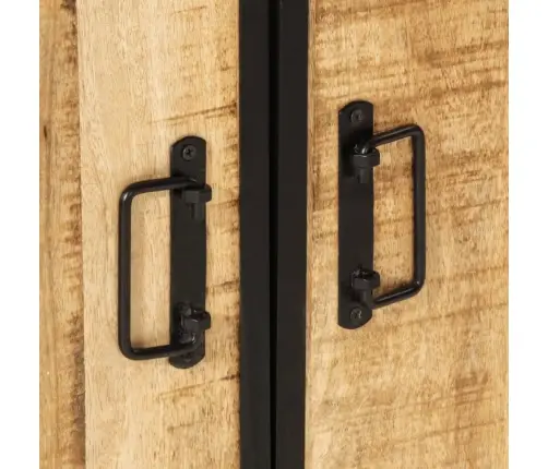 2-Osaline Vannitoamööbli Komplekt, Raud Ja Mangopuit