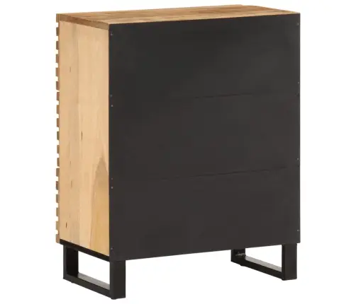 Šoninės Spintelės, 2Vnt., 60X34X75cm Neapdorota Mango Mediena