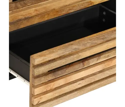 Šoninės Spintelės, 2Vnt., 60X34X75cm Neapdorota Mango Mediena