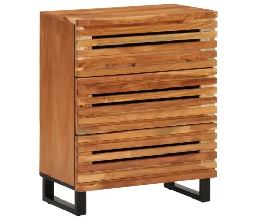 Kumodes, 2 Gab., 60X34X75 Cm, Akācijas Masīvkoks Vidaxl
