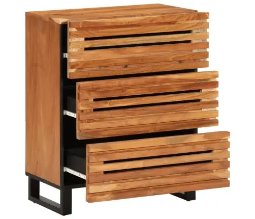 Kumodes, 2 Gab., 60X34X75 Cm, Akācijas Masīvkoks Vidaxl