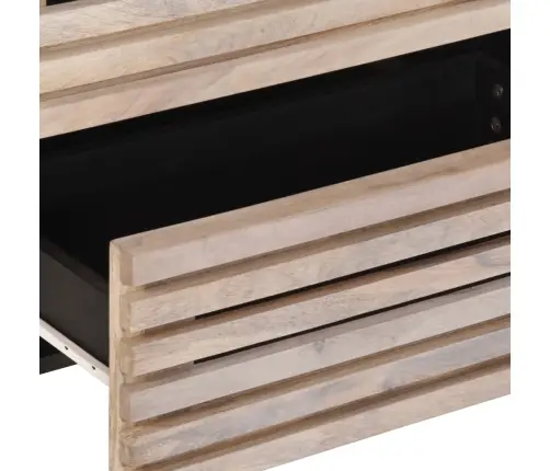 Šoninės Spintelės, 2Vnt., 60X34X75cm Mango Medienos Masyvas