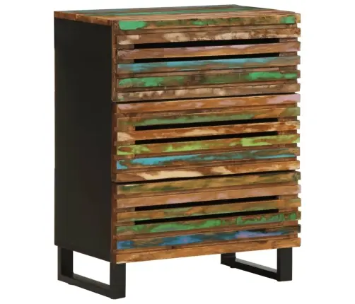 Šoninės Spintelės, 3Vnt., 60X34X75cm Akacijos Medienos Masyvas