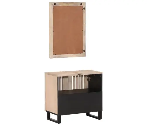 2-Daļīgs Vannasistabas Mēbeļu Komplekts, Mango Masīvkoks Vidaxl