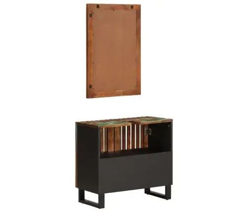 Vonios Kambario Baldų Komplektas, 2 Dalių, Akacijos Masyvas