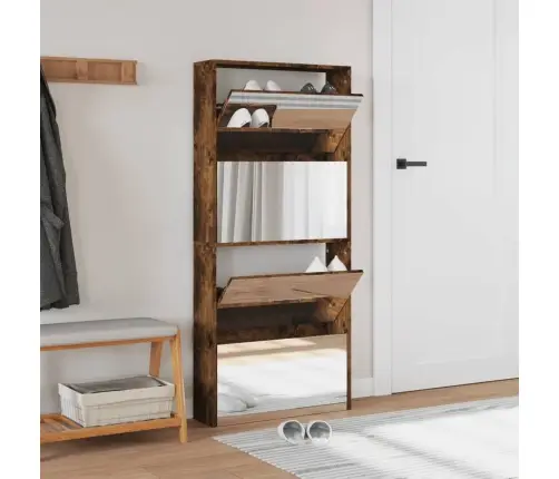 4 Sahtliga Kingakapp, Peegliga, Suitsutatud Tamm, 63X17X134 Cm